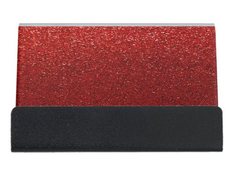 Best Deals! Modern Elegant Chic Red Glitter Desk Business Card Holder