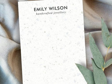 Big Deals! CHIC WHITE GREY TERRAZZO STUD EARRING DISPLAY CARD