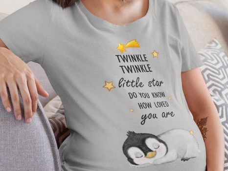 Hot Review! Twinkle, Twinkle Little Star for Sleep Penguin T- T-Shirt