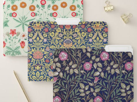 Review William Morris, Art Nouveau Floral Pattern File Folder