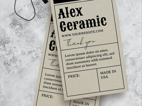 Best Price! Vintage Retro Typography Product Price Tag Cards