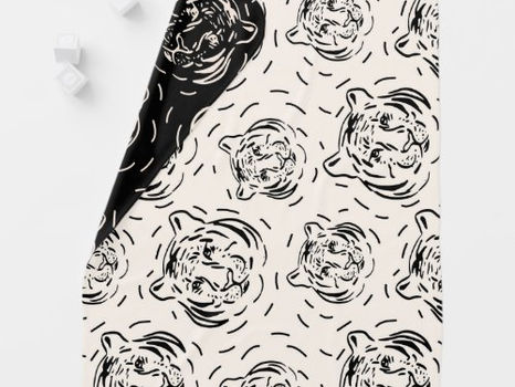 Best Deals! Bold tiger design design baby blanket