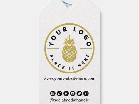 Hot Review! Create Your Own Custom Logo Business Social Media Gift Tags