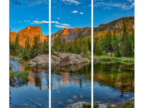 Top 10! Dream Lake Landscape Triptych