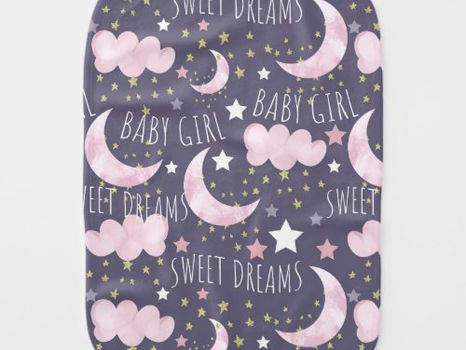 Review Sweet Dreams Baby Girl Baby Burp Cloth