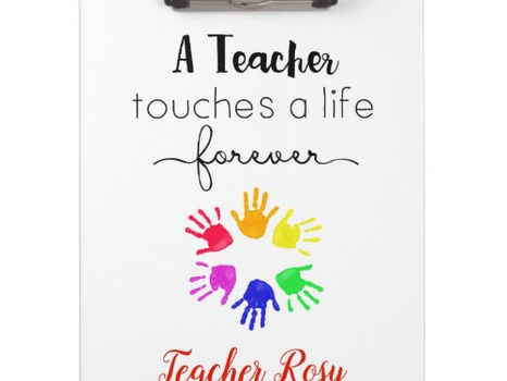 Review Personalized Teacher (Touches A Life Forever) Clipboard