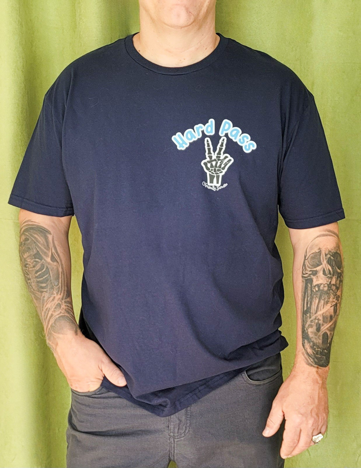 Hard Pass- Sassy Graphic Unisex Top for Everyday Mood, Pre-shrunk Cotton