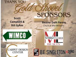 🚜 THANK YOU GOLD SHOVEL SPONSORS – Underwriters of Our Groundbreaking Ceremony!