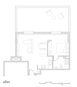 Floor plan. After