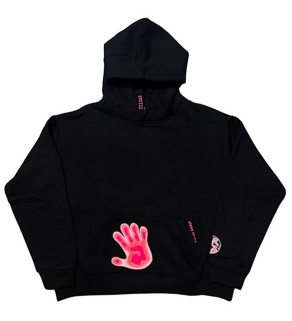 Thermal Hoodie Black/Pink | emrzzz