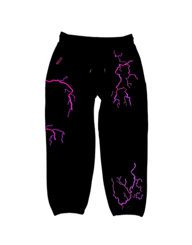 Surge Sweatpants Black/Pink | emrzzz
