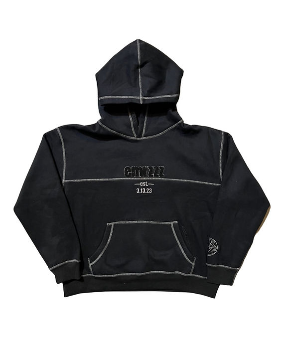 Threadzzz Hoodie Black/Grey | emrzzz