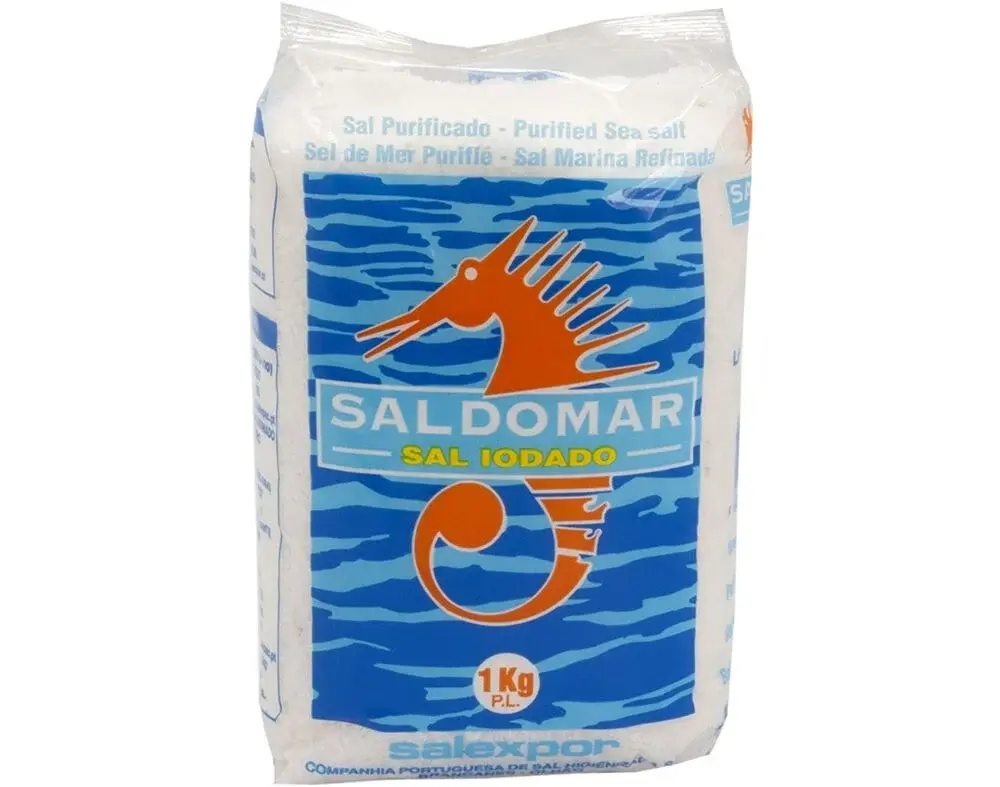 Sal iodado de cozinha  Saldomar 1 Kg