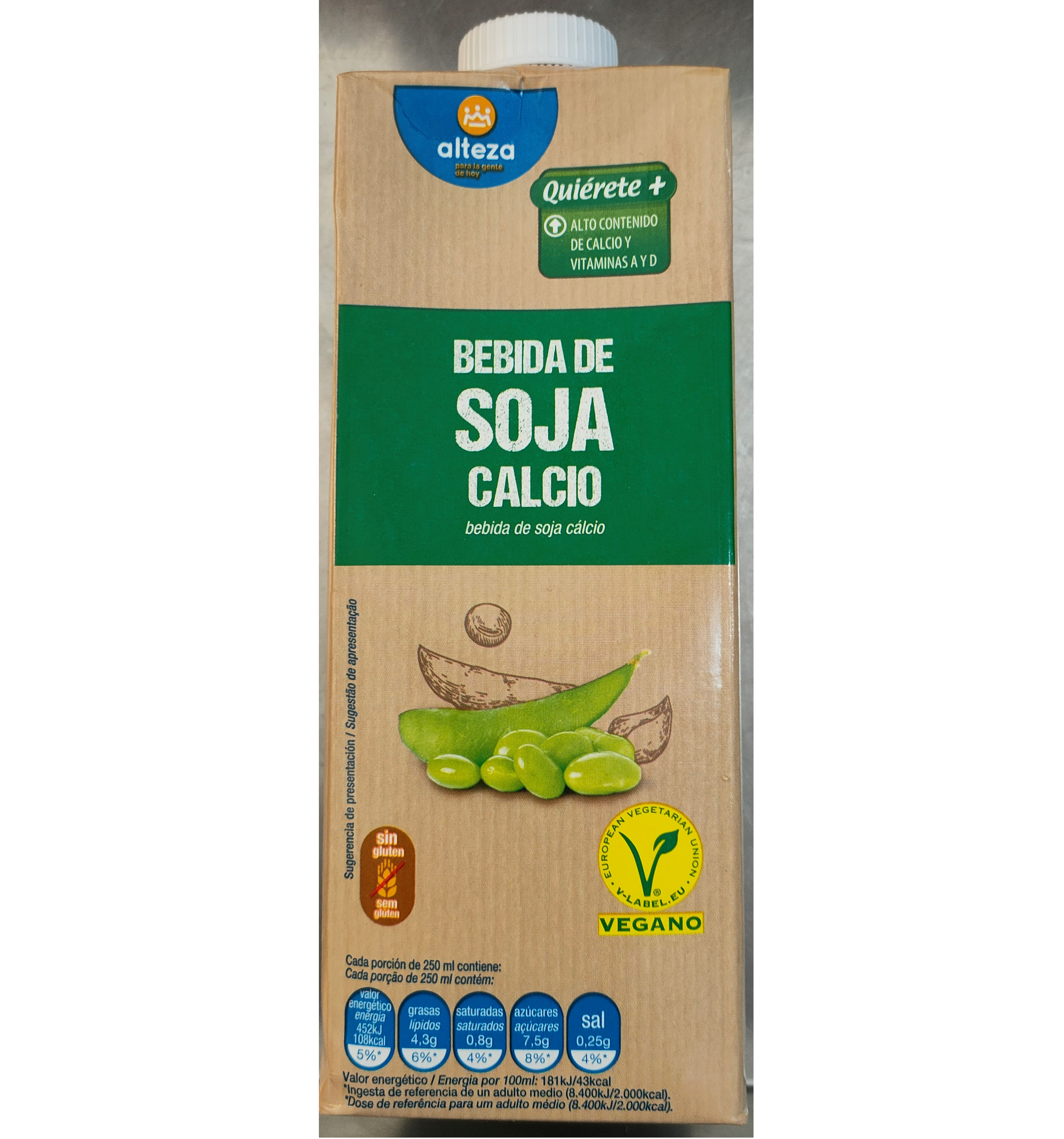 Bebida de Soja Cálcio alteza 1l
