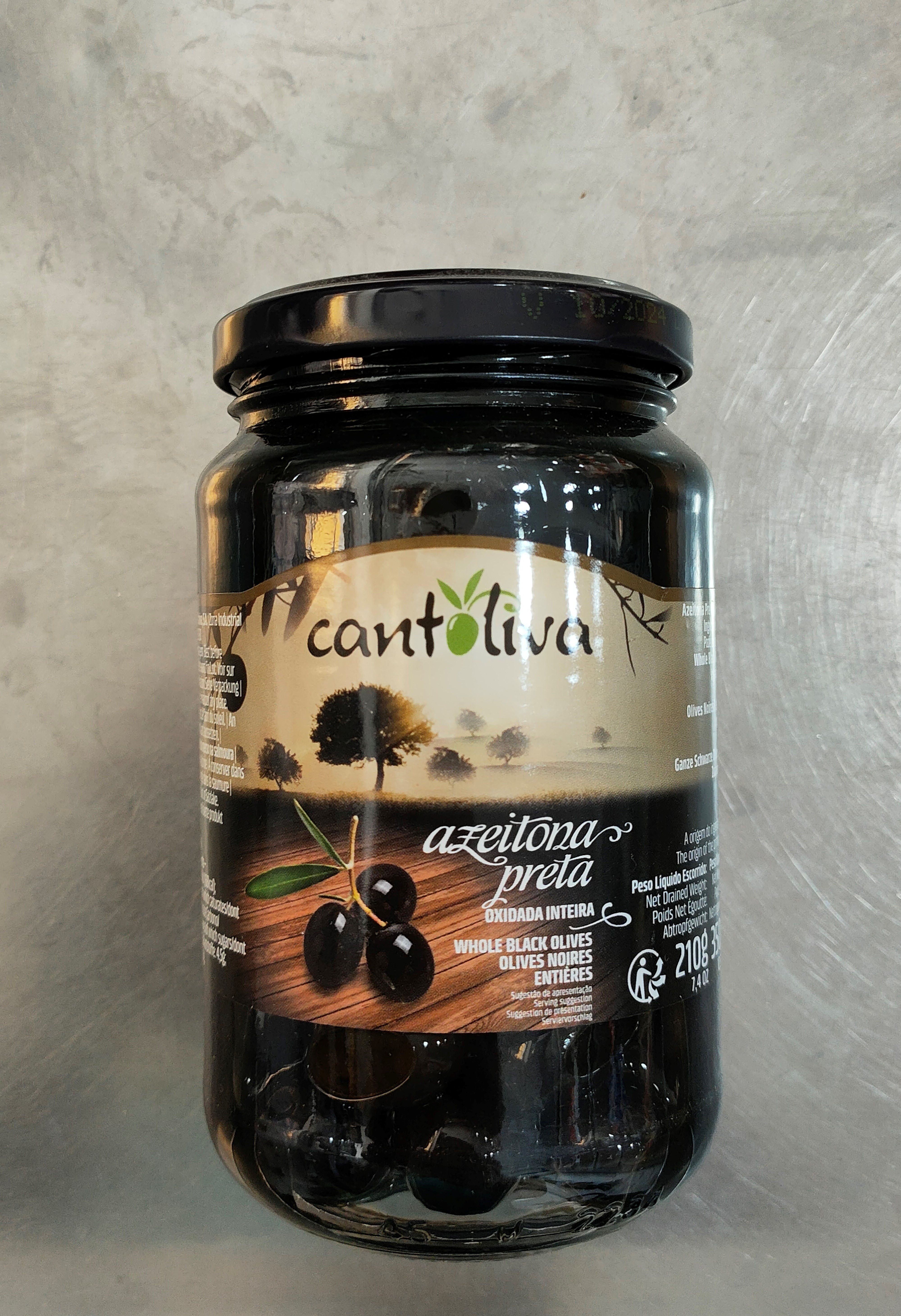 Azeitona preta inteira Cantoliva 350g