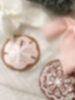 Thumbnail: Handpainted Sand Dollar ornament-Pink Sugar Cookie 