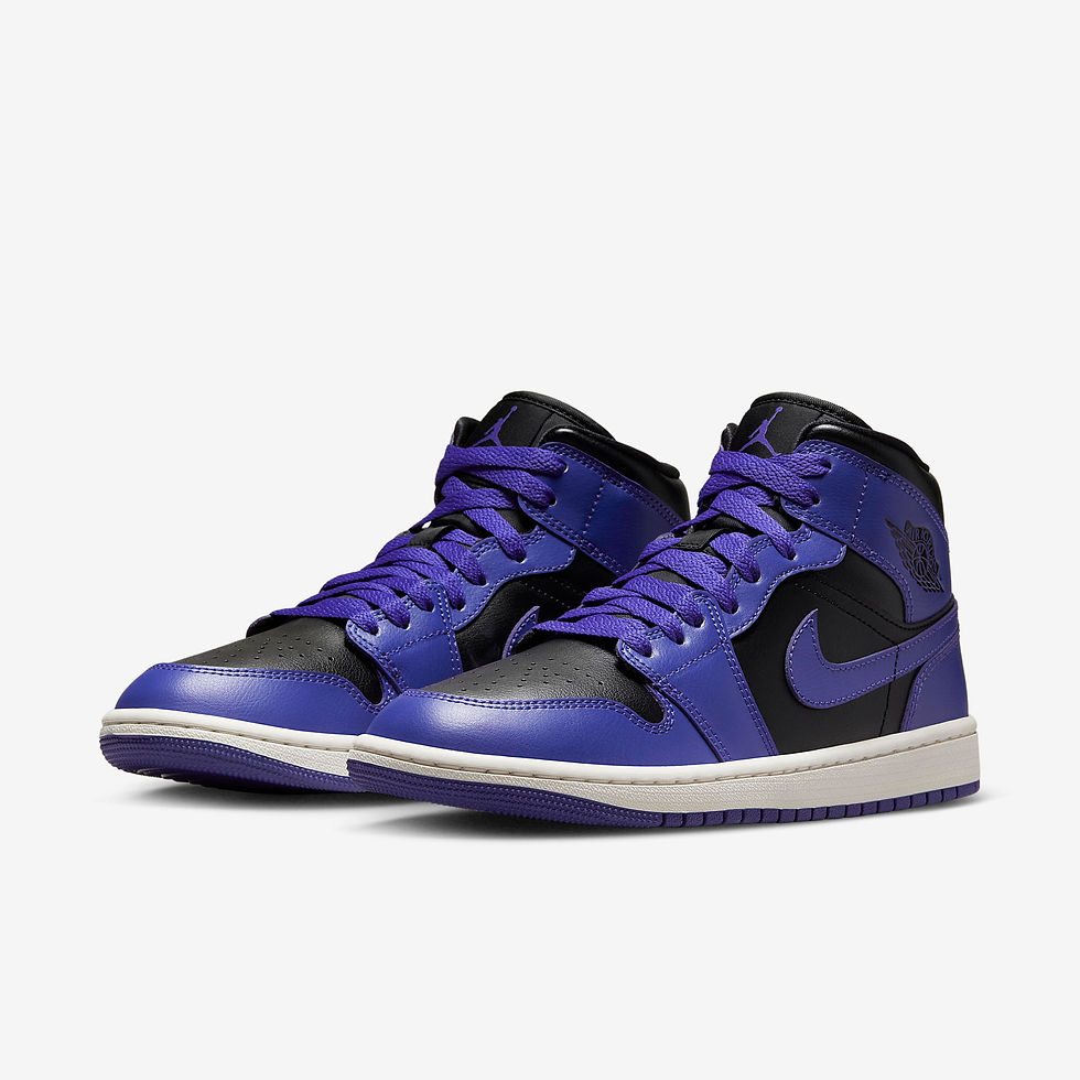 Miniatura: Jordan 1 Mid Purple Black
