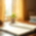 A warm, softly blurred photograph of natural light falling across an open notebook or sket