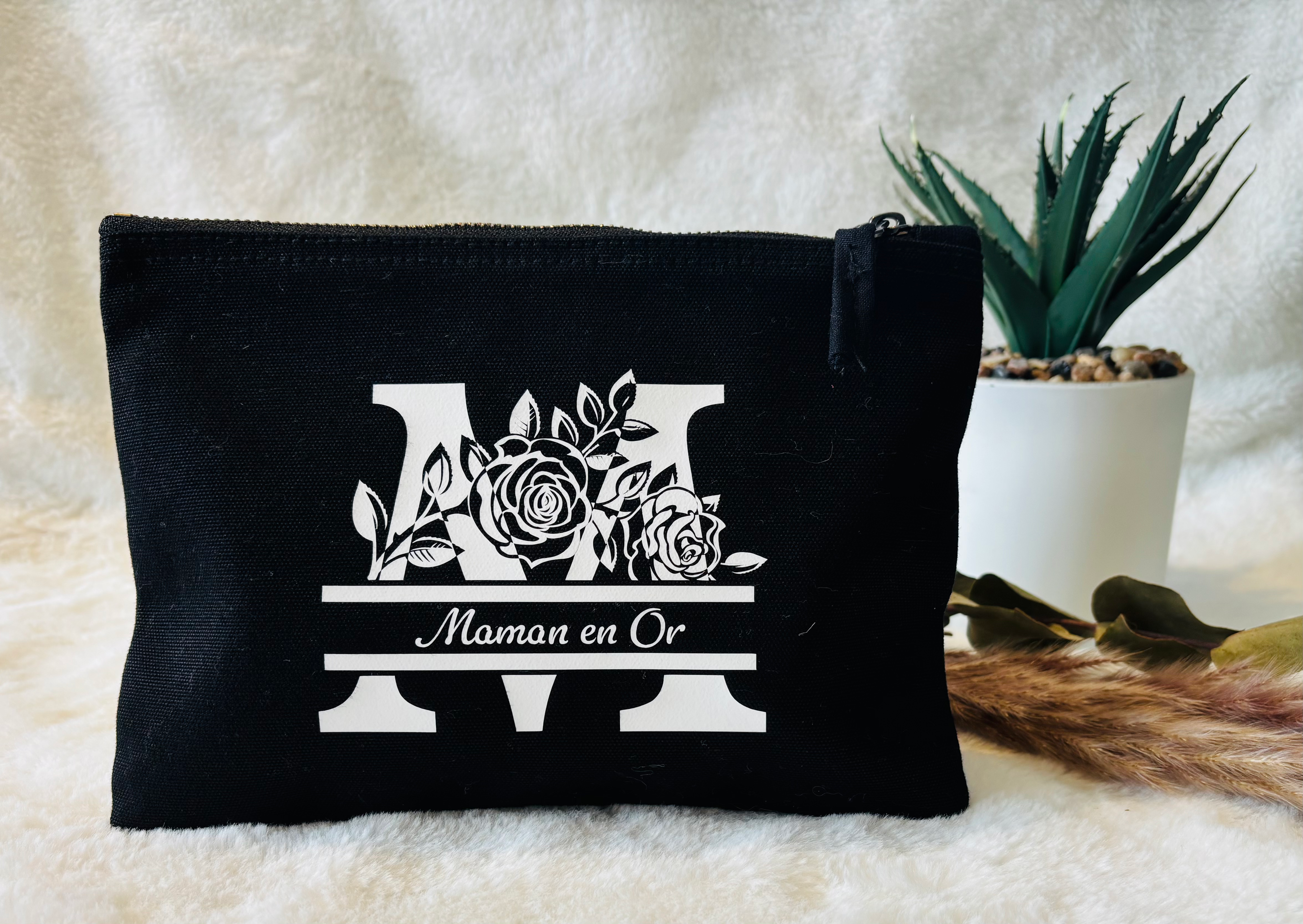Trousse personnalisée Maman en Or, Mamie en Or ou Marraine en Or, Taille M