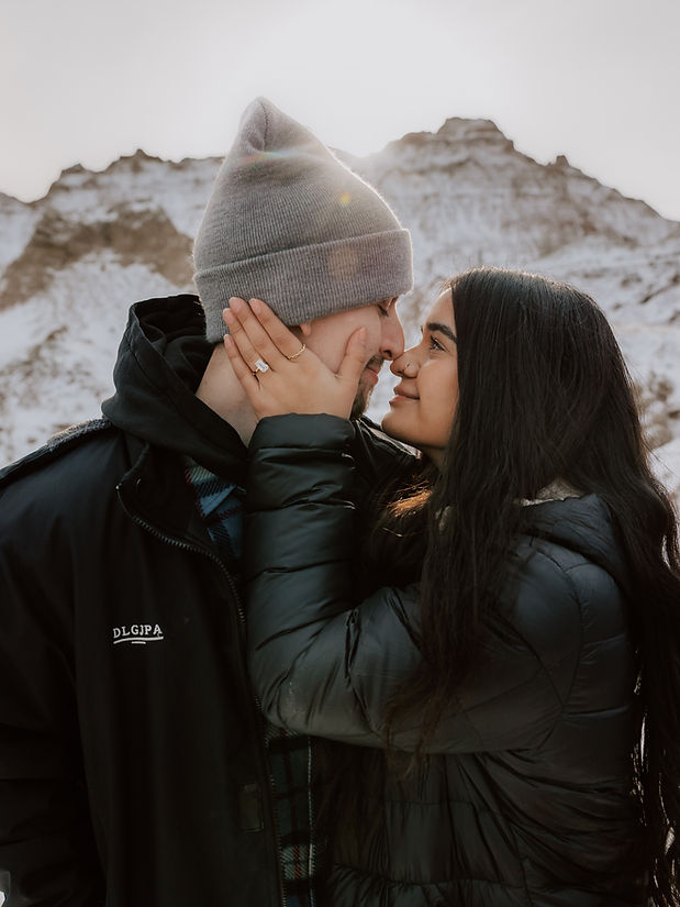 Romantic Badlands Engagement Photos I South Dakota Adventure Photography I Wallace + Sage