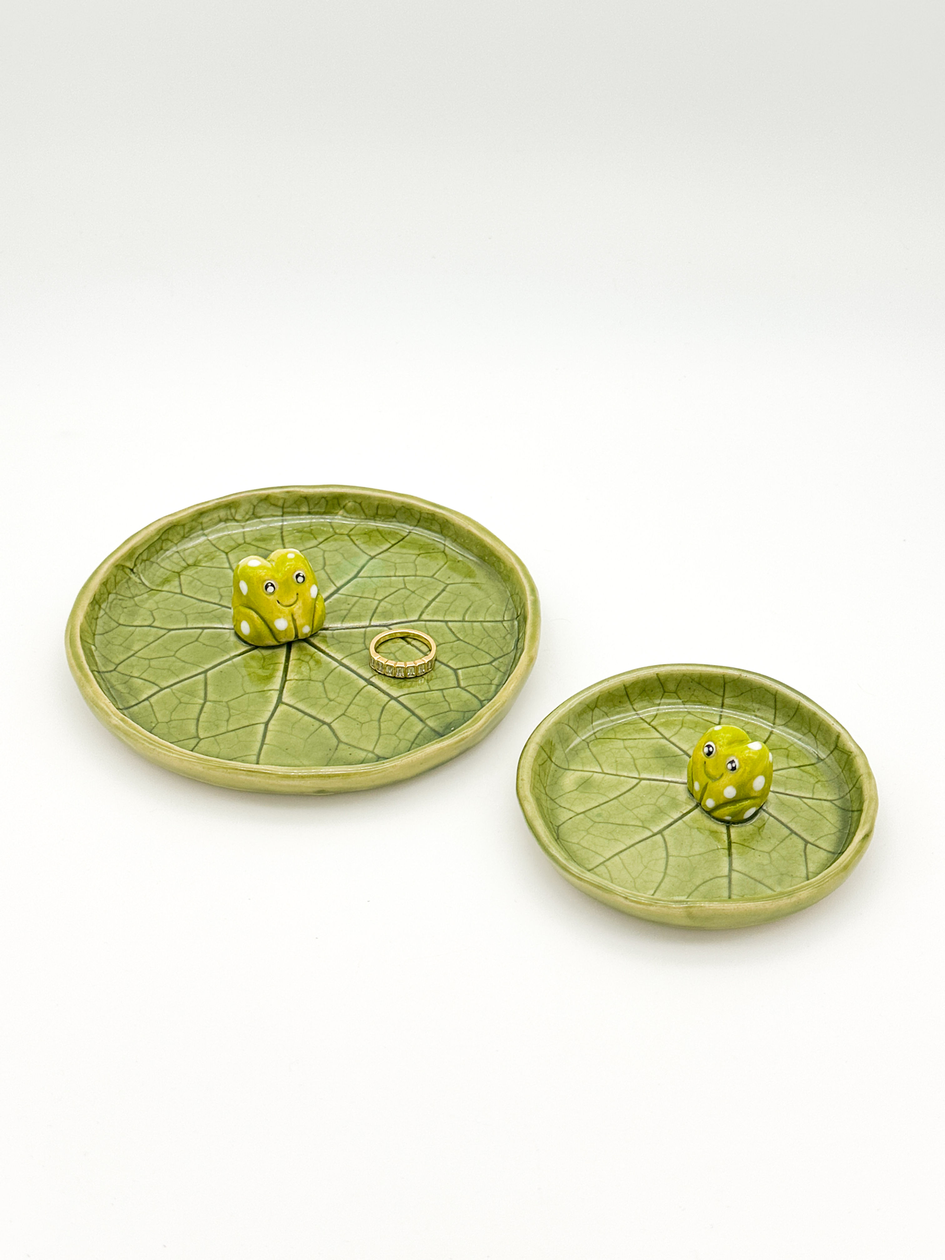 Spotted Frog Ceramic Jewellery Dish/Holder