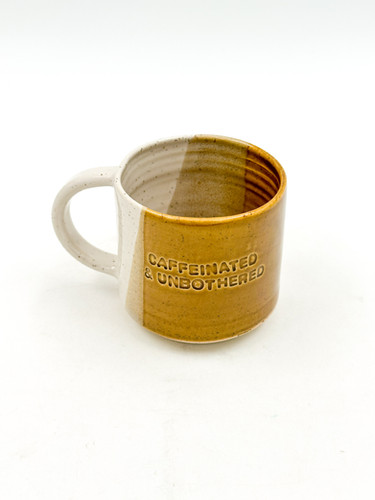 Caffeinated & Unbothered Ceramic Mug