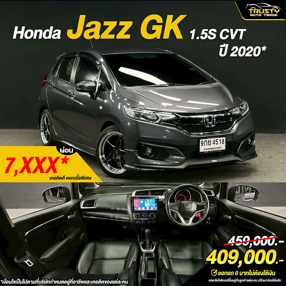 TS217 Honda Jazz GK 1.5S CVT  ปี 2020