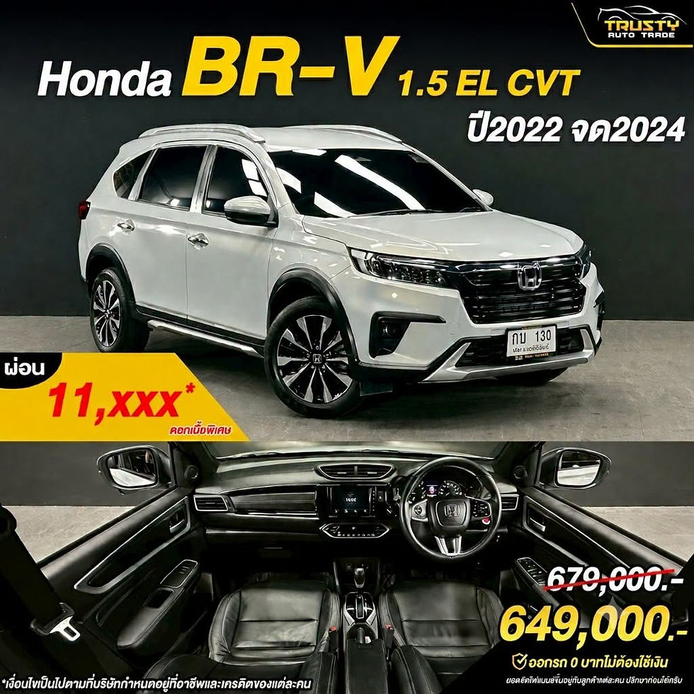 TS168 Honda BR-V 1.5 EL CVT ป 2022 จด 2024