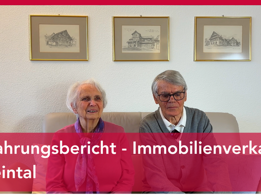 Ehepaar Enge vor der Kamera
