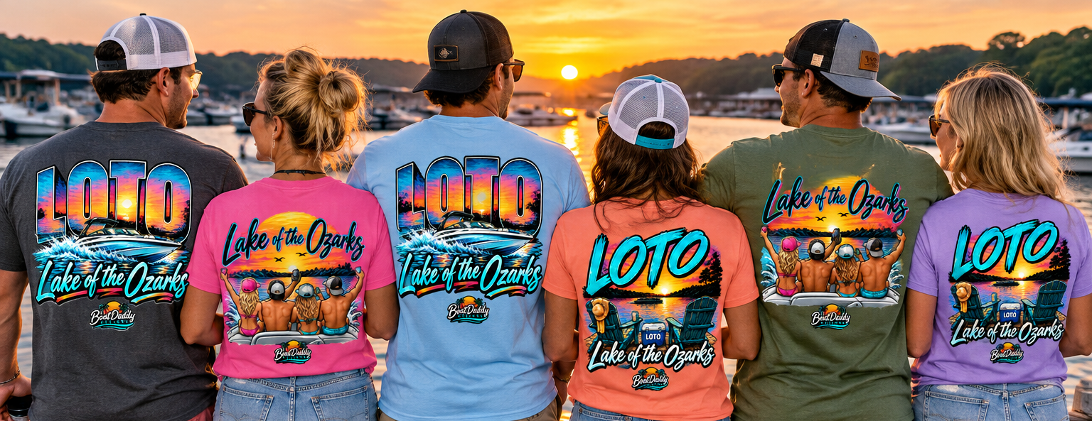 Lake of the Ozarks SpeedBoat BoatDaddy T-Shirt