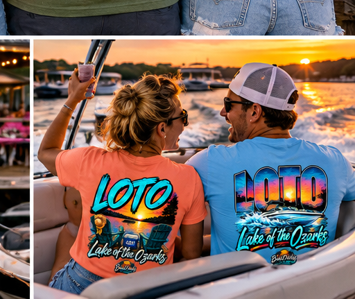 Lake of the Ozarks Sunset BoatDaddy T-Shirt