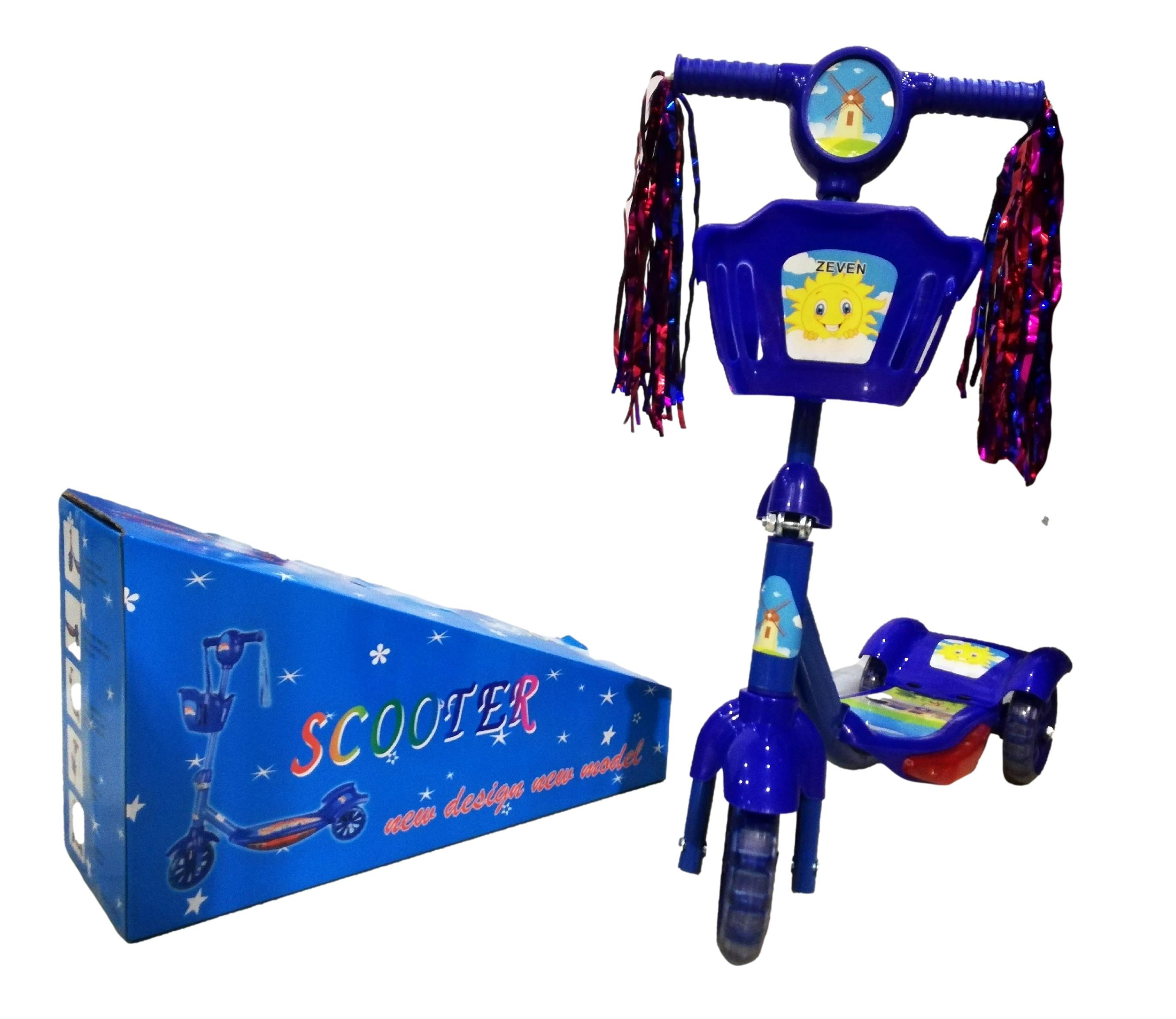 SCOOTER INFANTIL C/LUZ Y MUSICAL LY-SC699 AZUL PB
