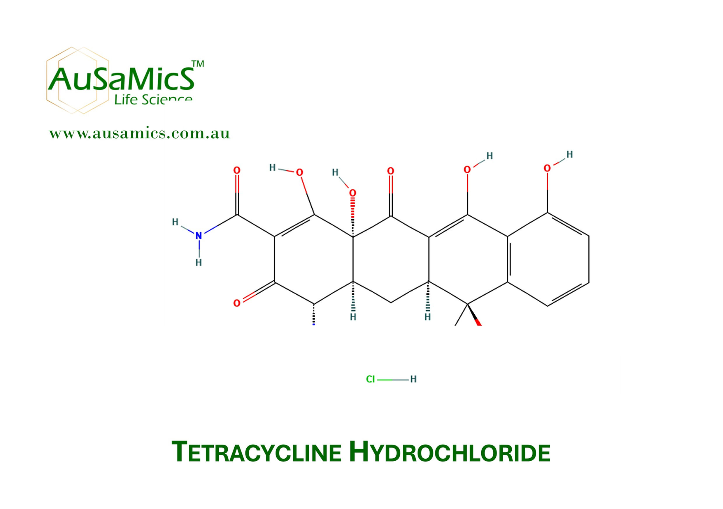 Tetracycline Hydrochloride - Laboratory Grade (CAS 64-75-5)