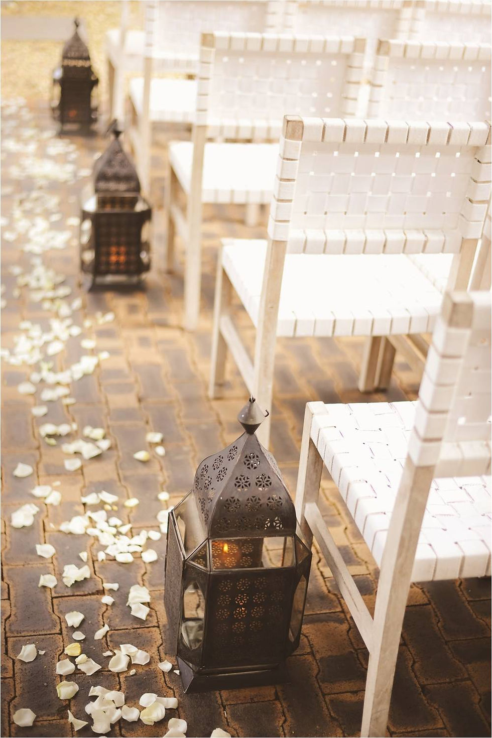 wedding aisle - petals