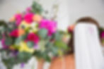 hot pink flower bride bouquet