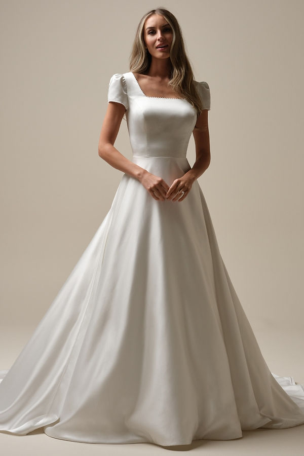 jk house bridesmaid dresses Jack Short Satin Bridesmaid Dress main image 0