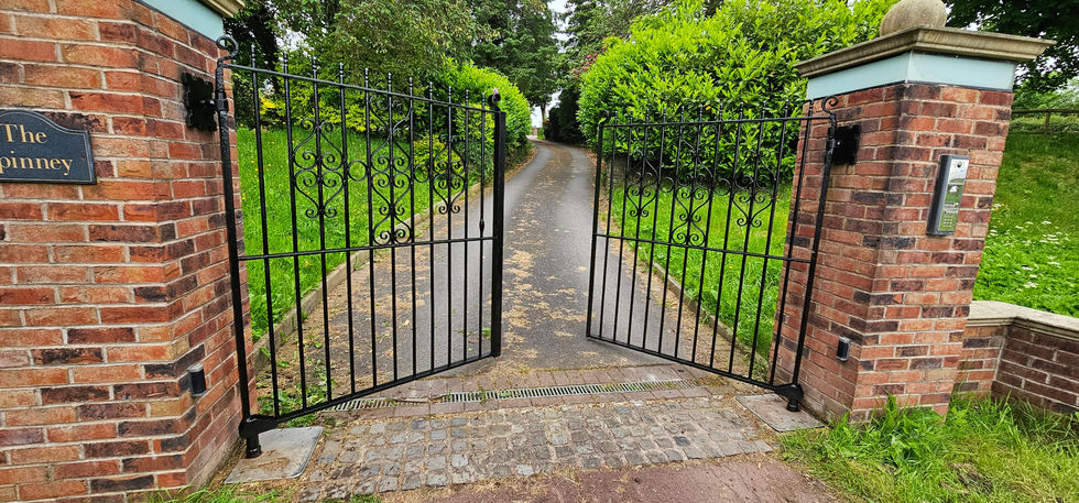 A pair of traditional estate gates