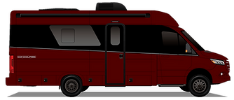 Concourse AWD 4S in Burgundy with Silver Stripe Exterior