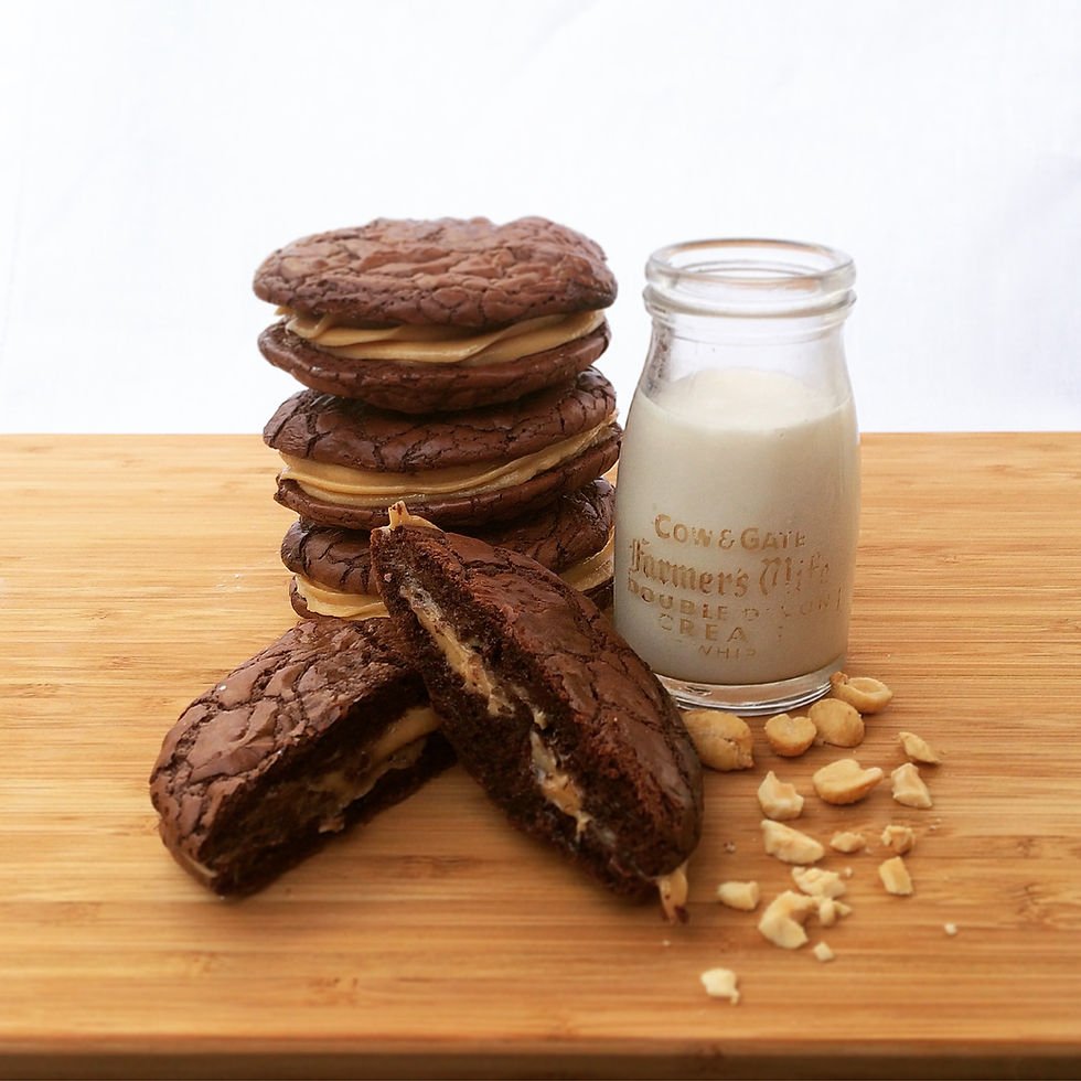 Brownie Sandwiches - Sky Meadow Bakery blog