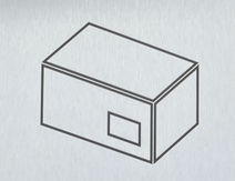Briefkasten mit Paketbox (Paketbriefkasten) mit Gravur im Detail