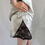 Thumbnail: Silver Satin Shorts with Lace Sides