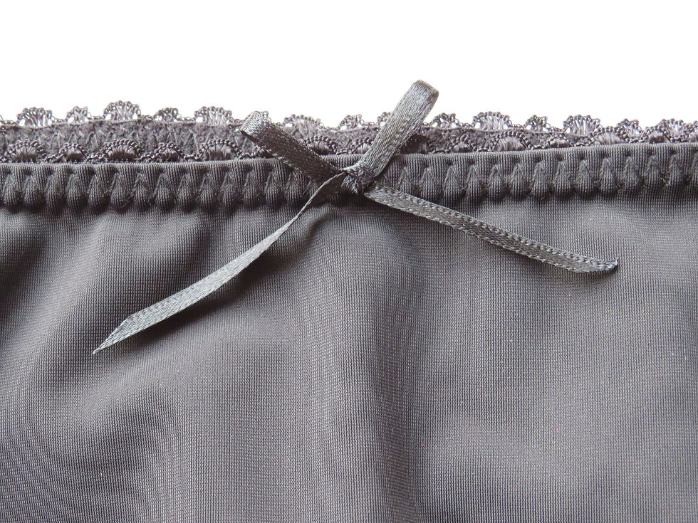 Thumbnail: Black Lace Back Knickers