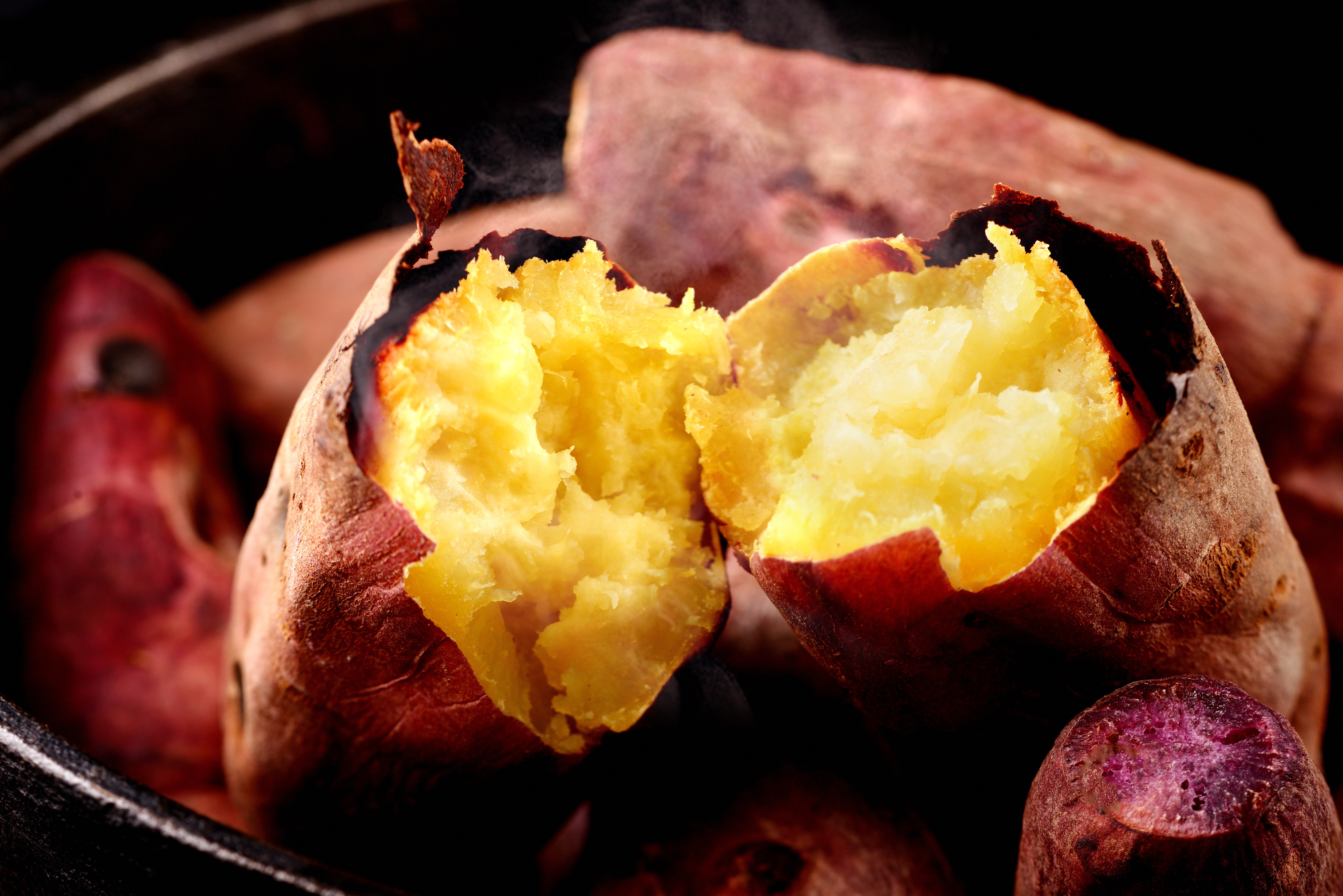 Patate douce grillée