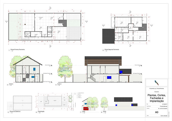 Projeto Arquitetônico em Revit.