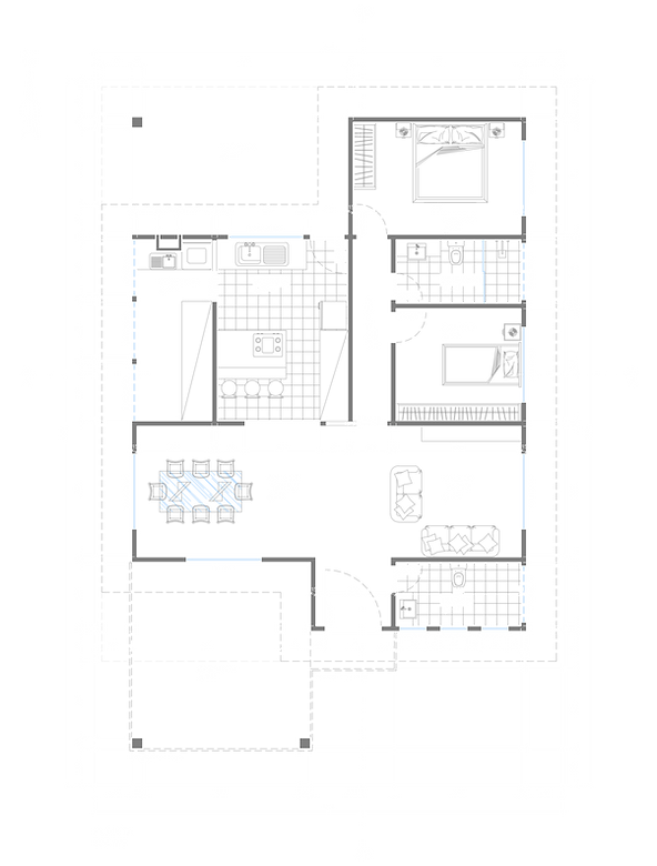 Desenho Arquitetônico em AutoCAD.