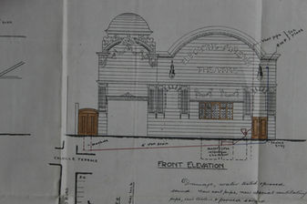 Architect drawing of Electric Cinema.