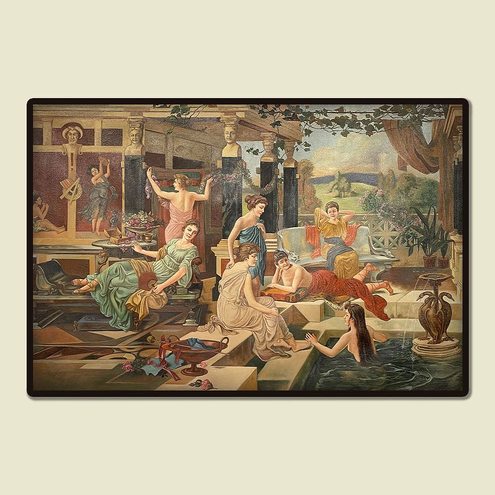 Thumbnail: The Roman Bath Canva Roll Painting