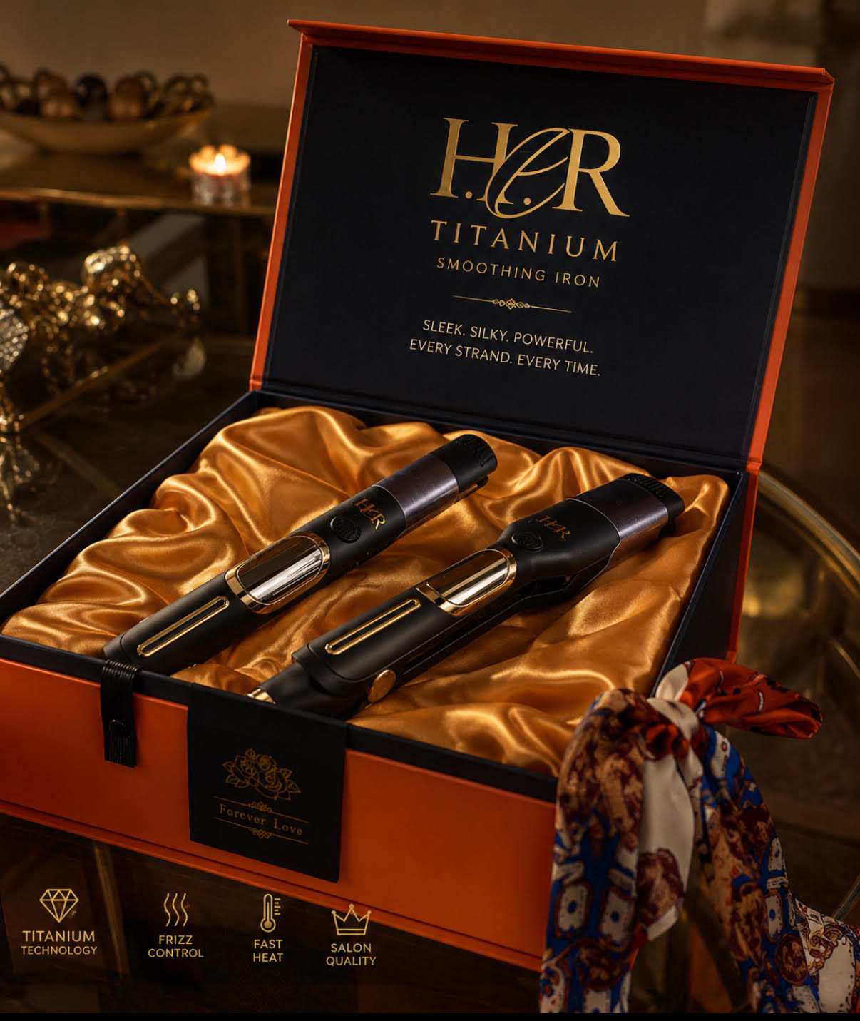 HER Titanium Medium & Large Smoothing Iron