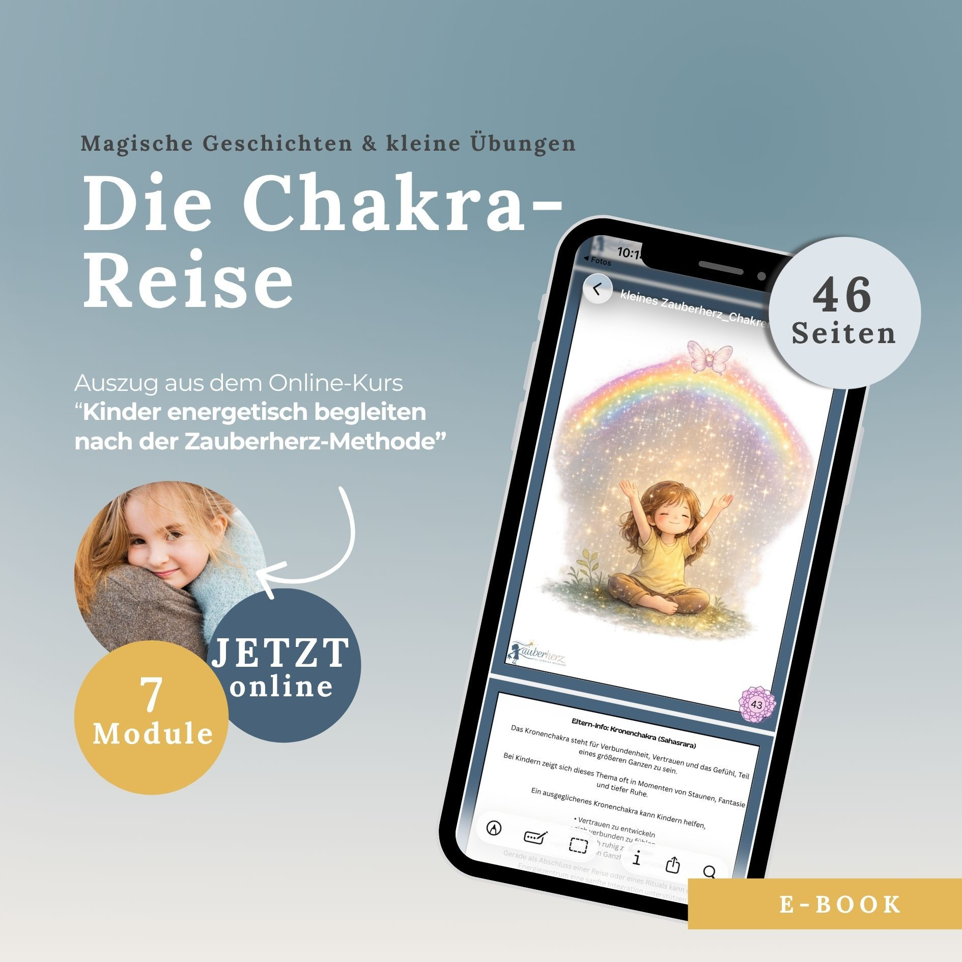 Die Chakra-Reise_Auszug aus dem Online Kurs "Kinder energetisch begleiten nach der Zauberherz-Methode" von Sabrina Brunner