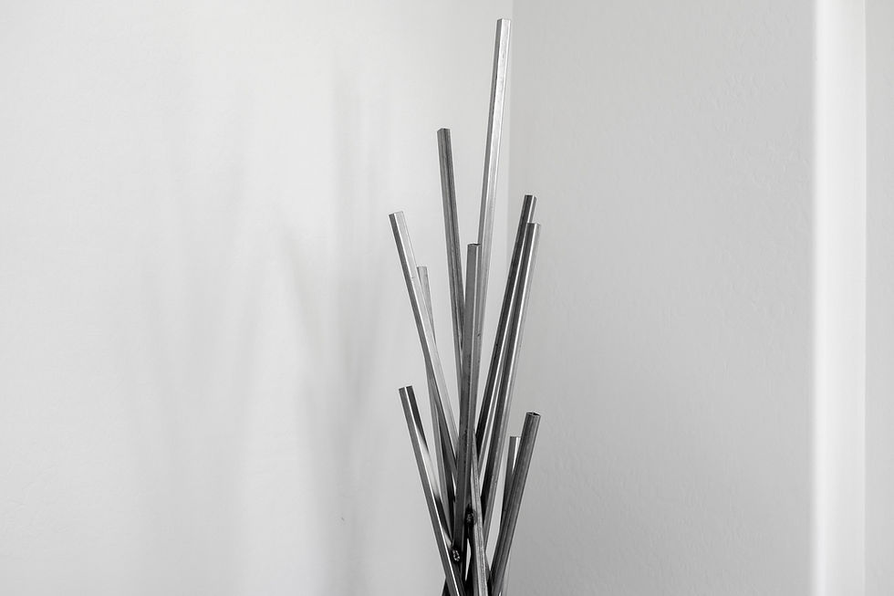 Thumbnail: Bones | Modern Brutalist Tall Metal Floor Sculpture